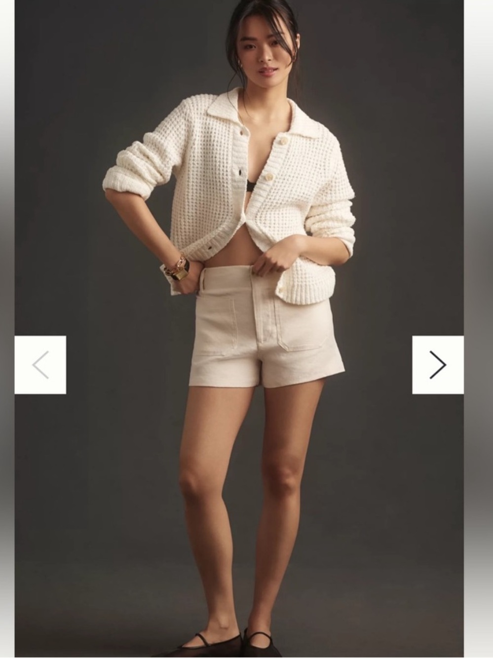 NWT The Colette Linen Blend Shorts by Maeve
